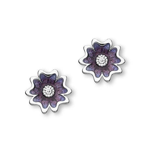 Primula Scotica Sterling Silver Stud Earrings - EE619 Ortak