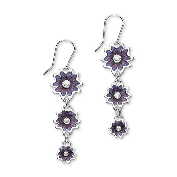 Primula Scotica Sterling Silver Drop Earrings - EE625 Ortak