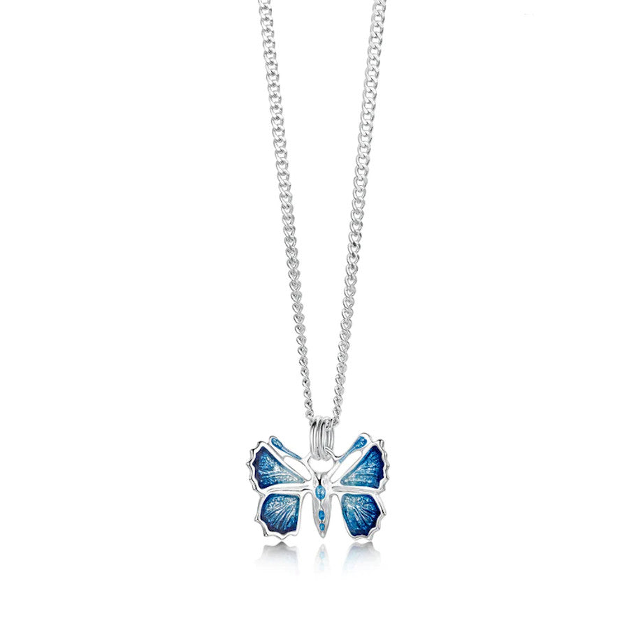 Butterfly Sterling Silver and Enamel Petite Pendant - EP00286-HOLLY