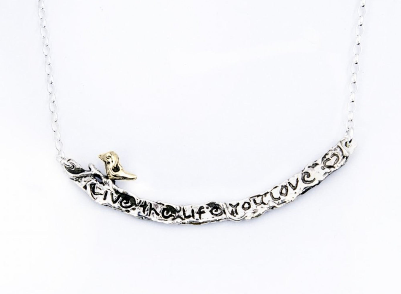 Shablool Designer Silver  Necklace. with gold plating. - N04476