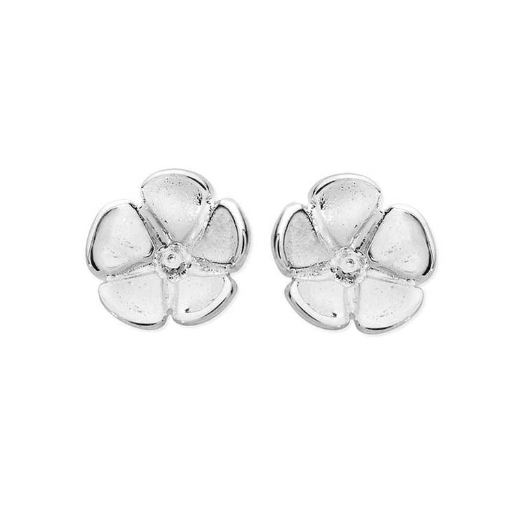 Forget-Me-Not Sterling Silver Stud Earrings - 14133 Aurora