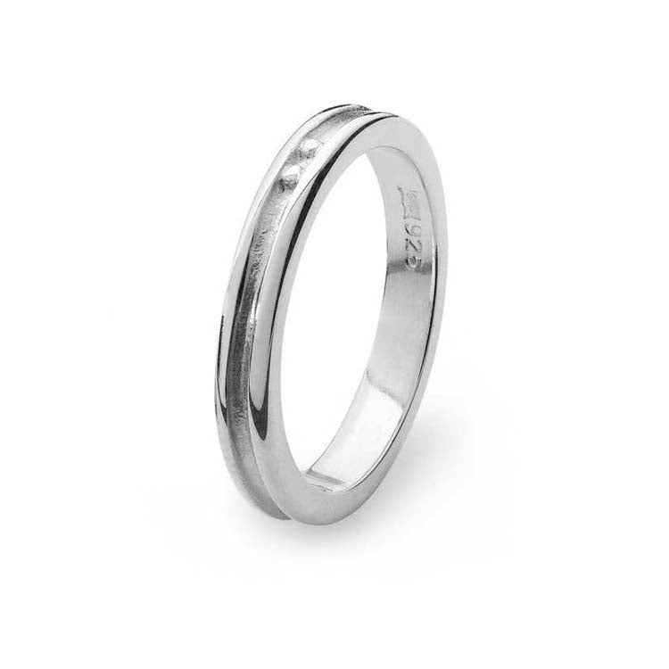 Fea Sterling Silver Narrow Ring - 16059-3