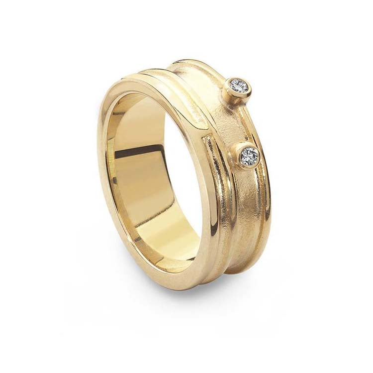 Fea Yellow Gold Ring - 26059-1