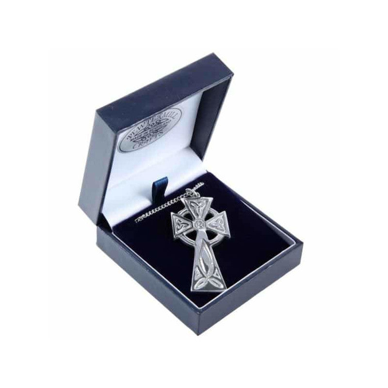 Large Pewter Celtic Cross lp13 Pewtermill