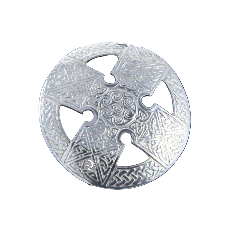 Large Plaid Pewter Brooch37 Pewtermill