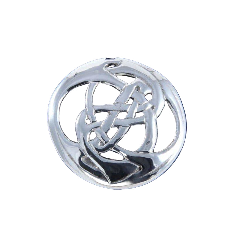 Large Plaid Pewter Brooch67 Pewtermill