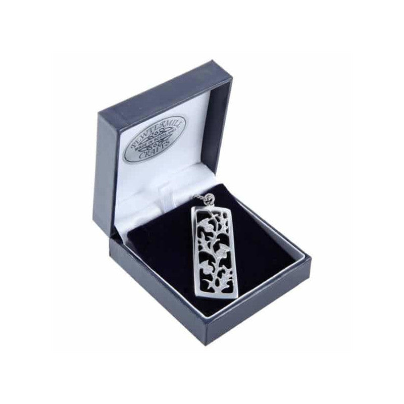 Large Pewter Thistle Pendant lp24 Pewtermill