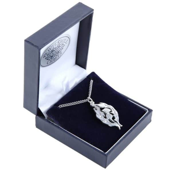 Pewter Thistle Pendant sp30 Pewtermill