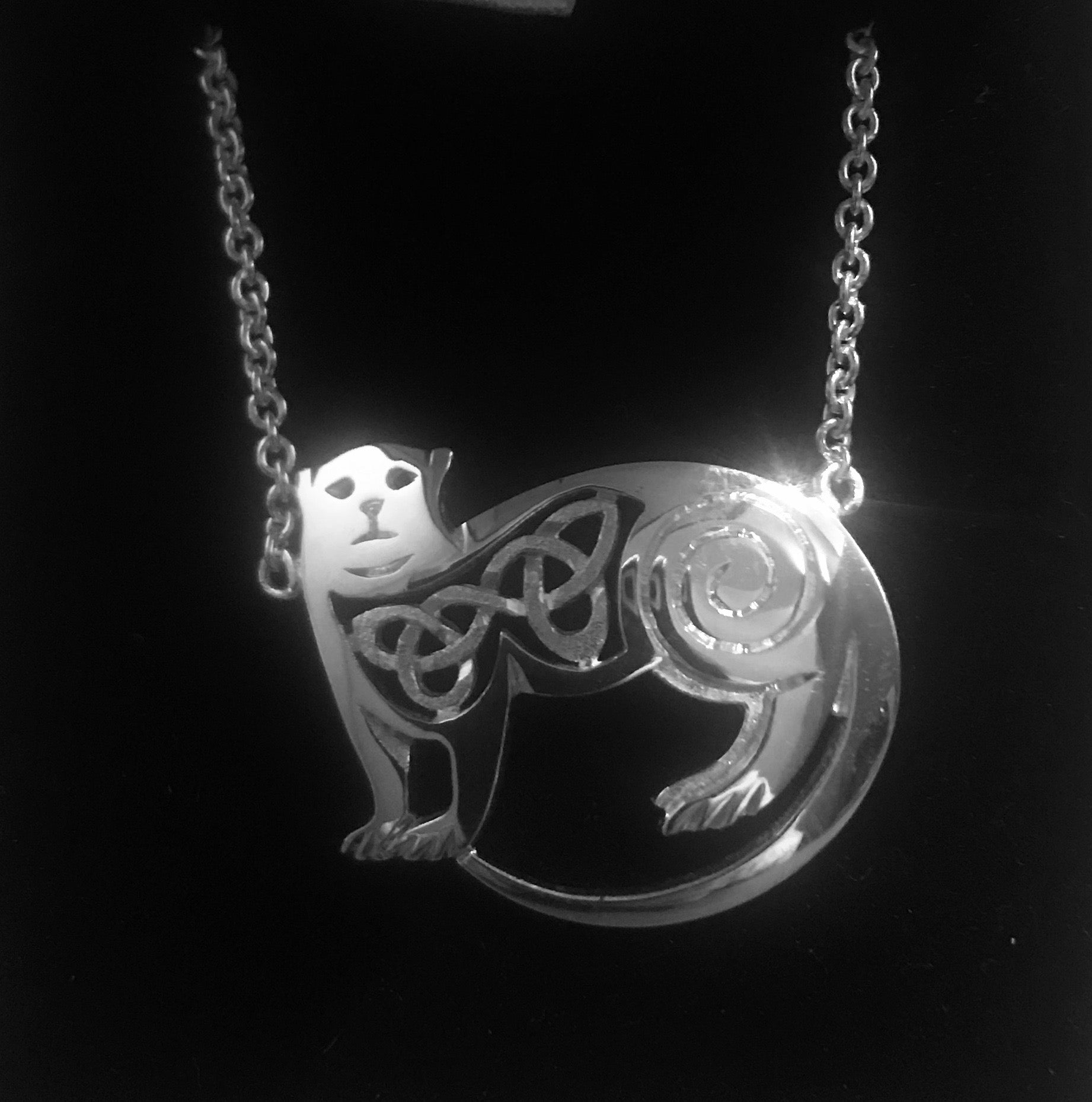 Silver Celtic Necklace O2 Ogham Jewellery