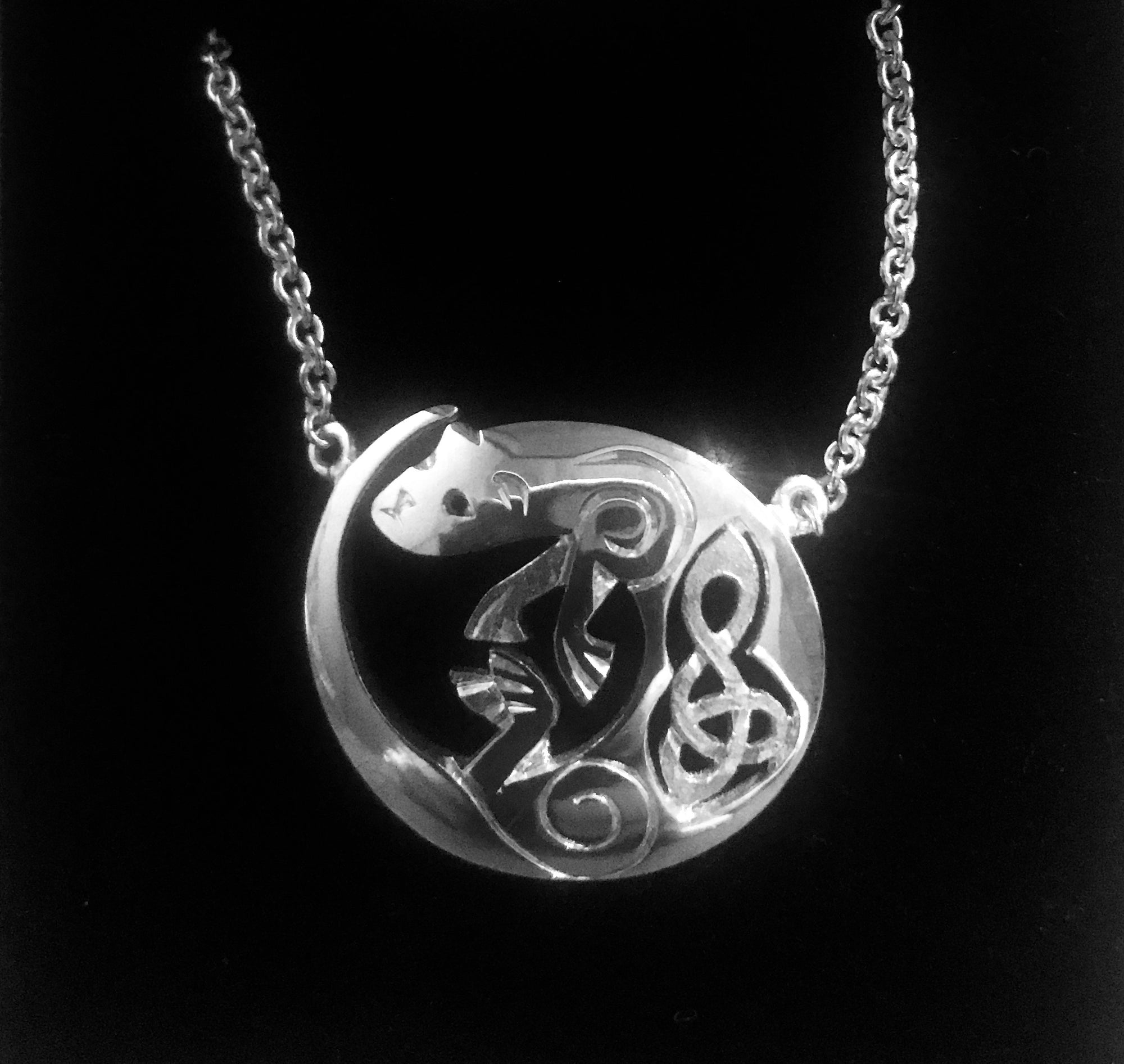 Silver Otter Celtic Necklace - O1