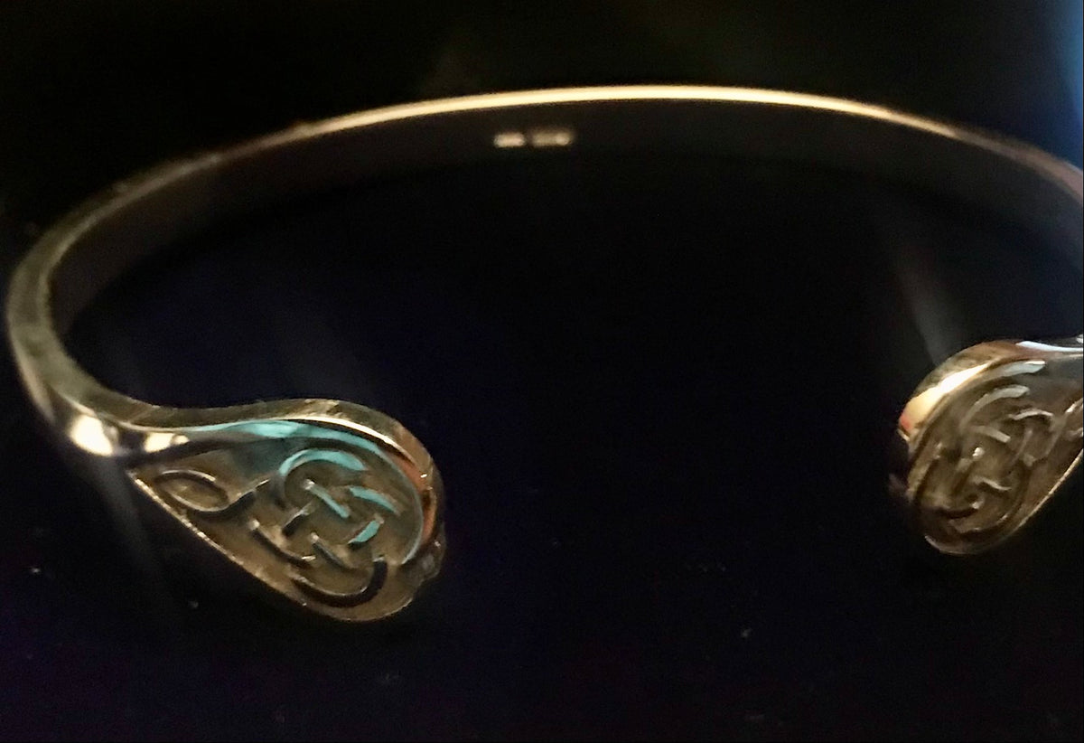 Silver Celtic Bangle- C46