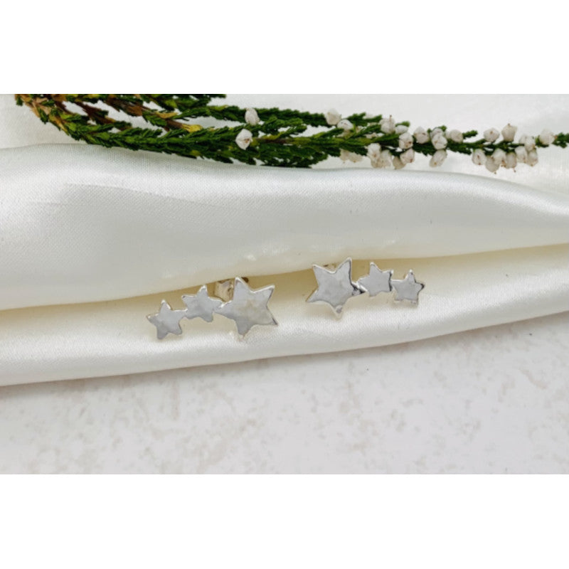 Shoot for the Stars Sterling Silver Stud Earrings