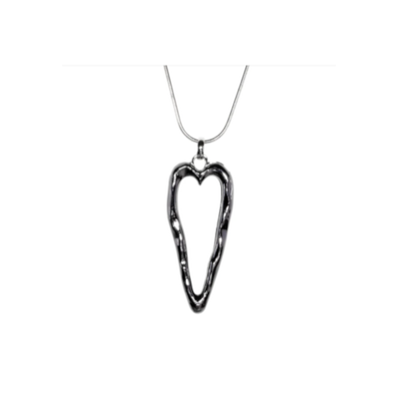 Fashion Jewellery Silver Heart Necklace