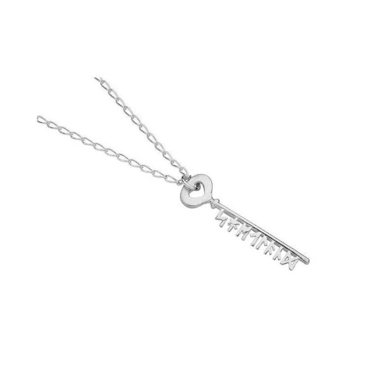 Key Sterling Silver Pendant - 12127