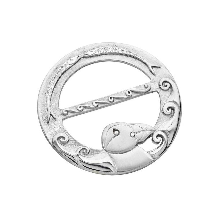 Puffin Pewter Scarf Ring