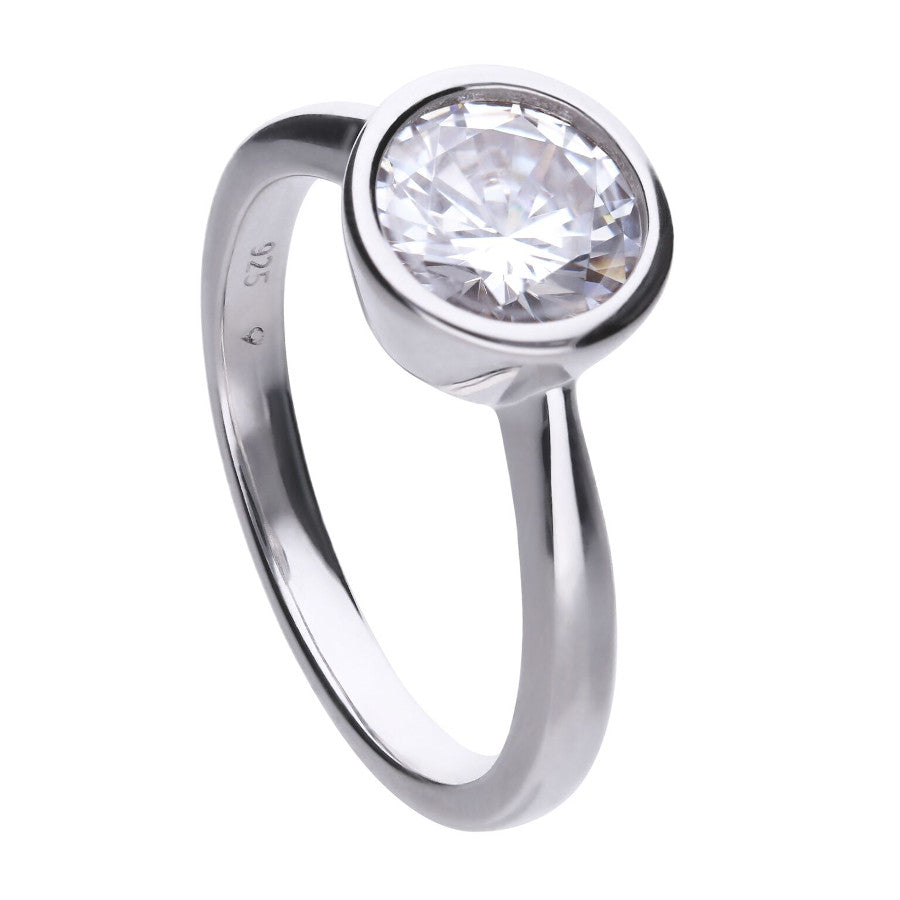 Bezel Set 2 Carat Solitaire Ring - R3648