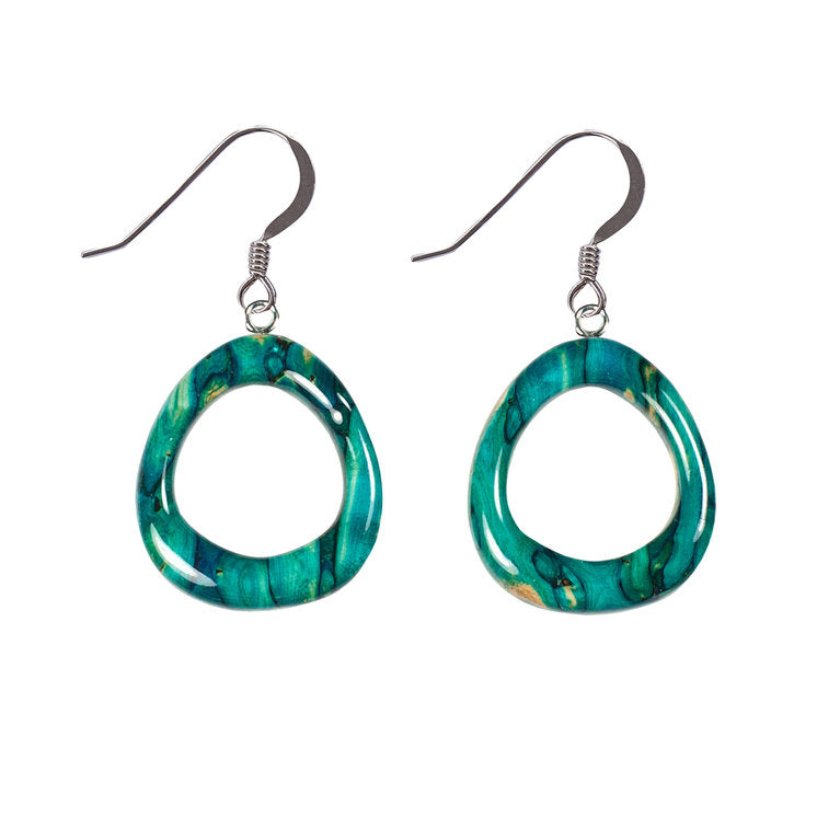 Heather Rounded Triangle Drop Earrings - SE20