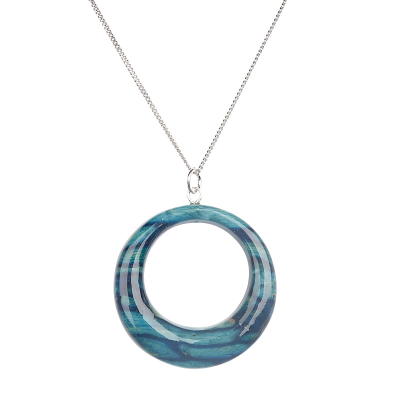 Heather Offset Circle Pendant - SP24