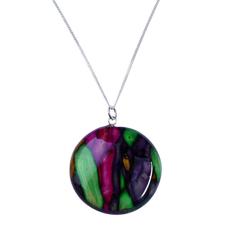 Heather Circle Heather Pendant - SP25