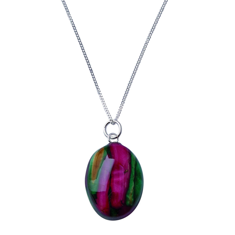 Heather Small Oval Heather Pendant - SP27