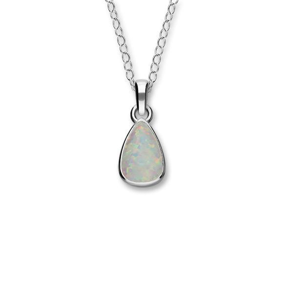 Silver &amp; Opal Pendant - SP286 Ortak