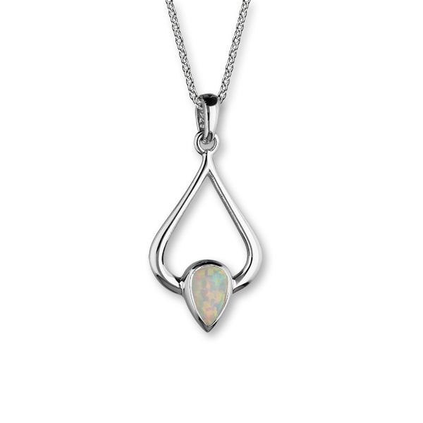 Silver &amp; Opal Pendant - SP296 Ortak