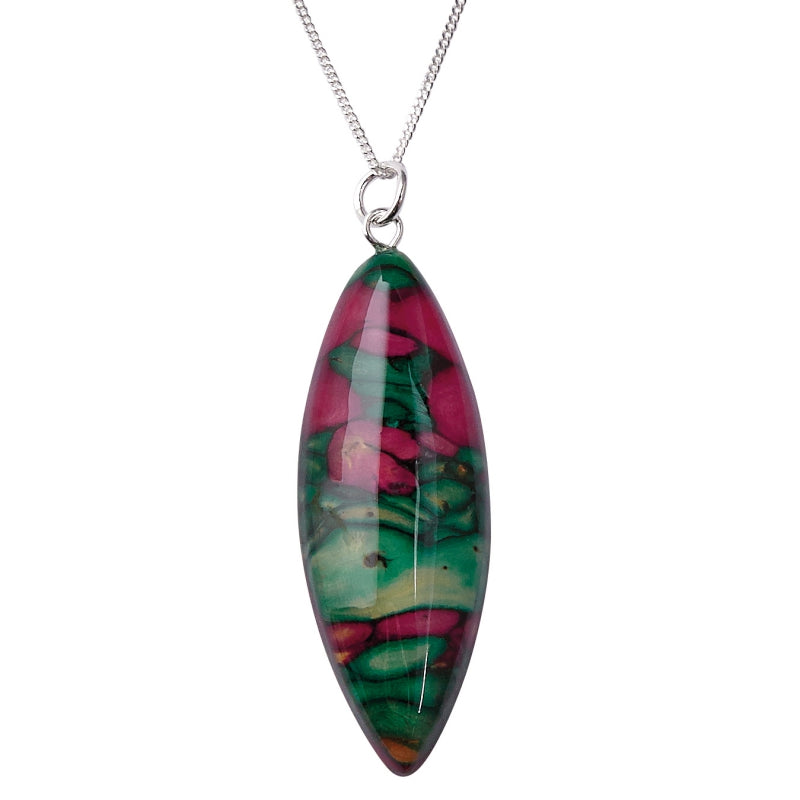 Heather Long Oval Heather Pendant - SP29