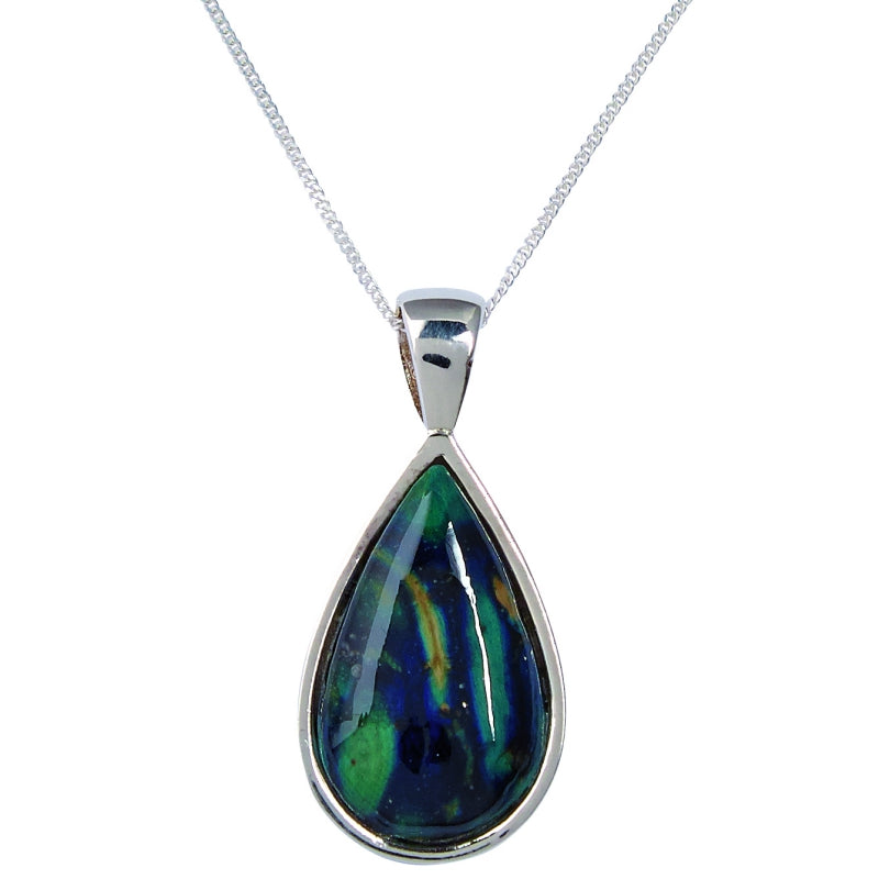 Heather Tear Drop Silver Pendant - SP422