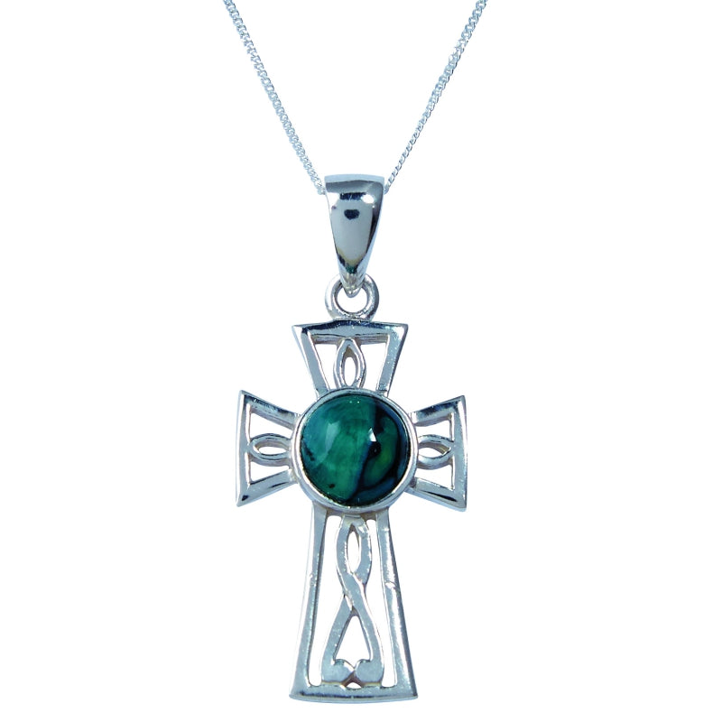 Heather Gothic Celtic Cross Silver Pendant - SP427
