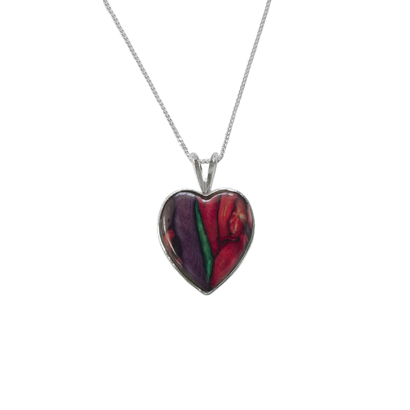 Heather Heart Pendant - SP431