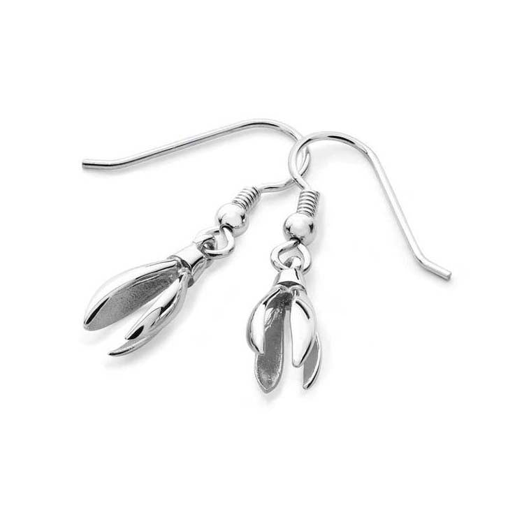 Silver Snowdrop Earrings 1.5 cm - 13115-1