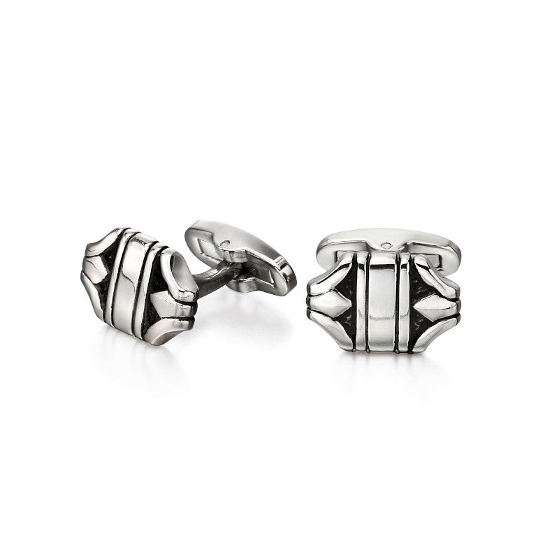 Fred Bennett Unique Shape Steel Cufflinks - V527