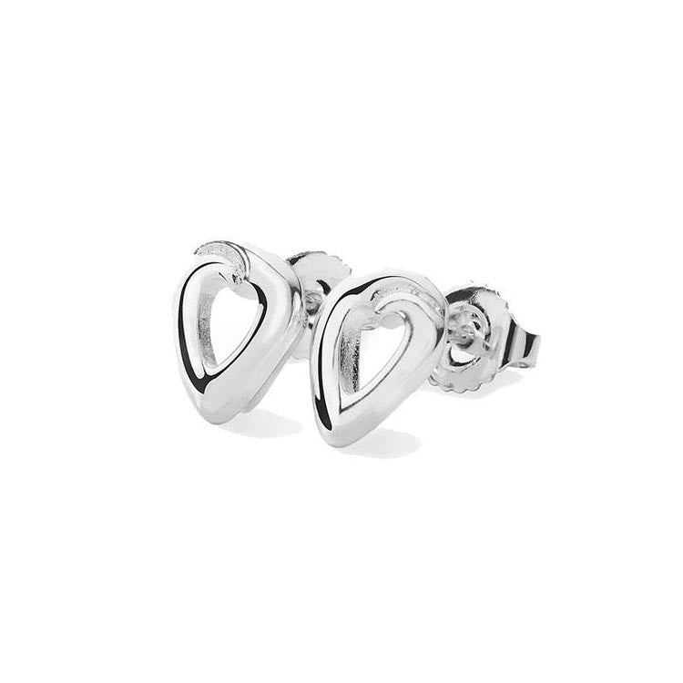 Amore Sterling Silver Stud Earrings - 14129