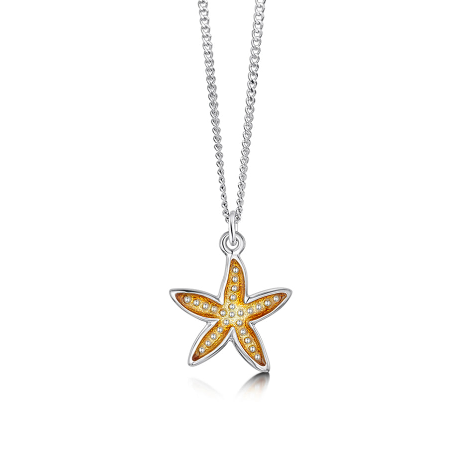 Starfish Sterling Silver with Enamel Pendant - EP251