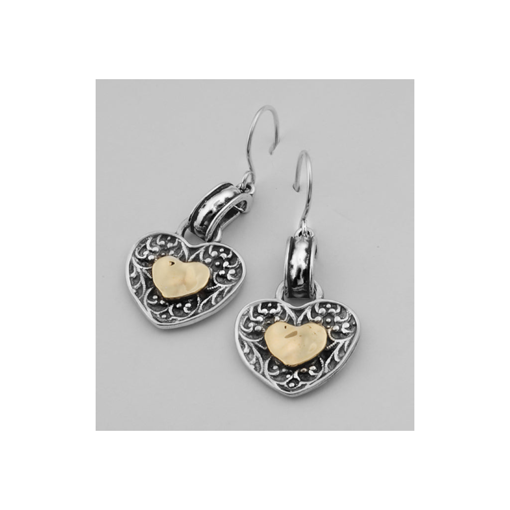 Shablool Designer Silver and Gold Earrings - E00724