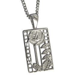Cairn Sterling Silver Mackintosh Pendant - P401-Ogham Jewellery
