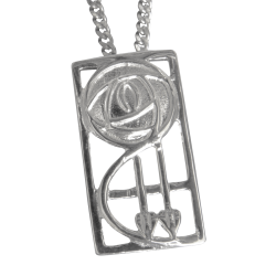 Cairn Sterling Silver Mackintosh Pendant - P571-Ogham Jewellery