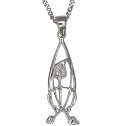 Cairn Sterling Silver Mackintosh Pendant - P752-Ogham Jewellery