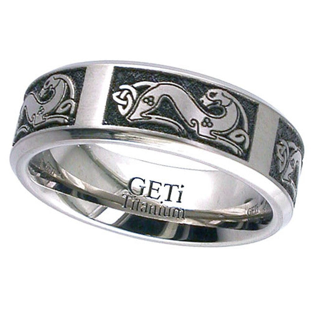 Titanium Celtic Ring - 2226CH-CD2