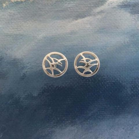 Celina Rupp Arctic Tern Stud Earrings - 28E-Ogham Jewellery