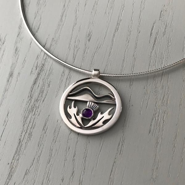 Celina Rupp Flower of Scotland Large Pendant - CRJ-43P-Ogham Jewellery