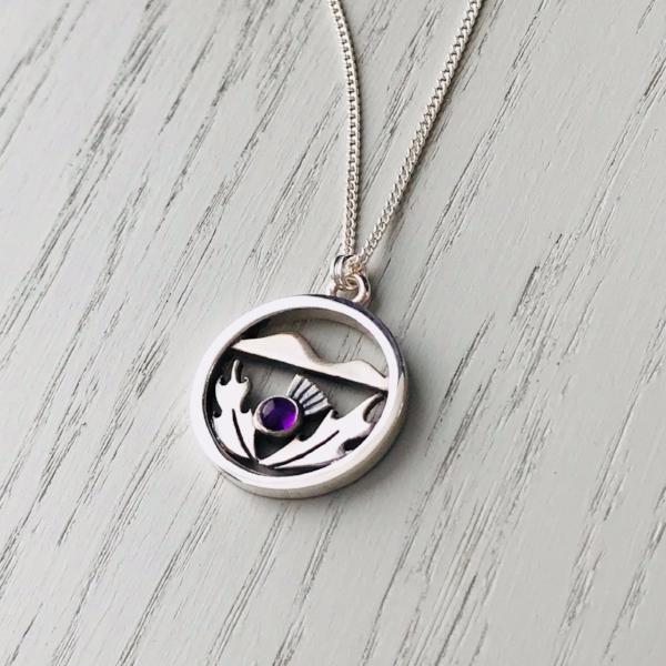 Celina Rupp Flower of Scotland Medium Pendant - CRJ-43MP-Ogham Jewellery