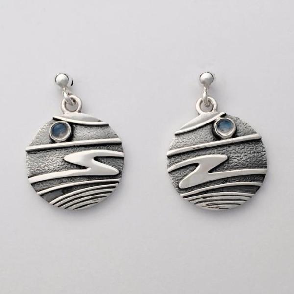 Celina Rupp Moonlit Shores Drop Earrings-Ogham Jewellery