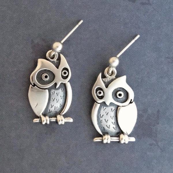 Celina Rupp Owl Earrings - 32E-Ogham Jewellery