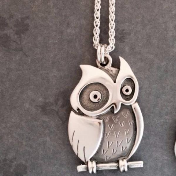 Celina Rupp Owl Large Pendant - 32P-Ogham Jewellery