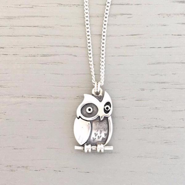 Celina Rupp Owl Small Pendant - 32EP-Ogham Jewellery