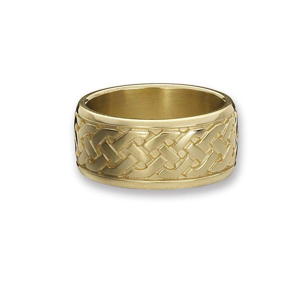 Celtic Ring - Sheila Fleet (RX29) - Various Metals - 10-11mm - Size P-Z+5-Ogham Jewellery