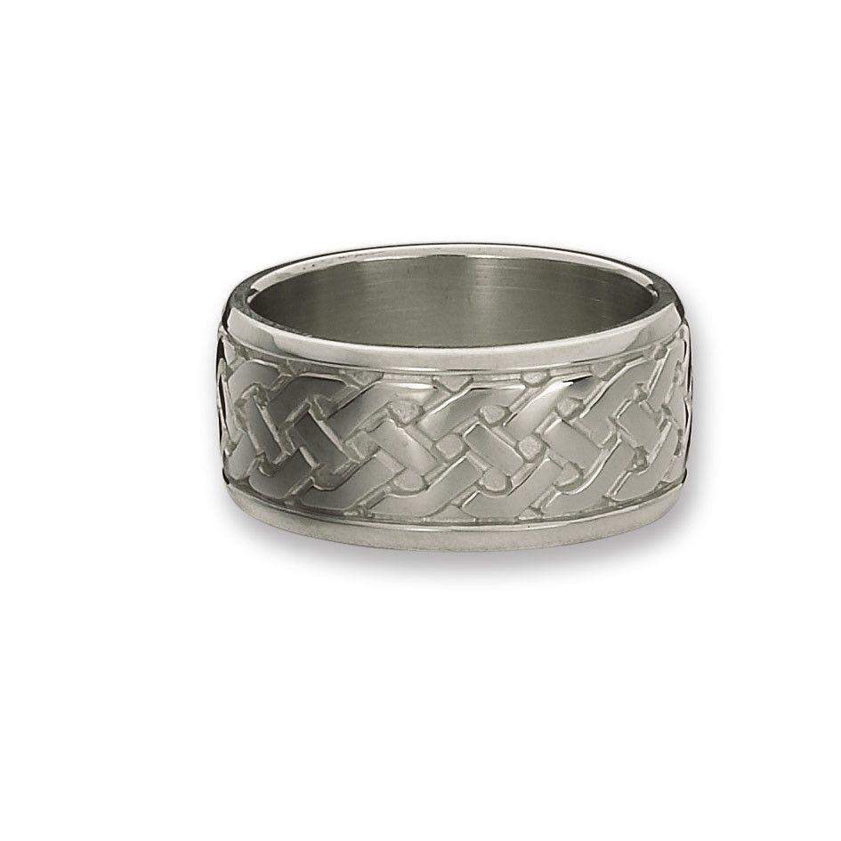 Celtic Ring - Sheila Fleet (RX29) - Various Metals - 10-11mm - Size P-Z+5-Ogham Jewellery