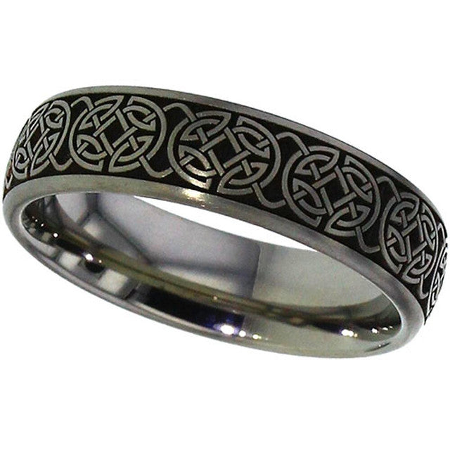 Titanium Celtic Knotwork Ring - 2204-CLK6