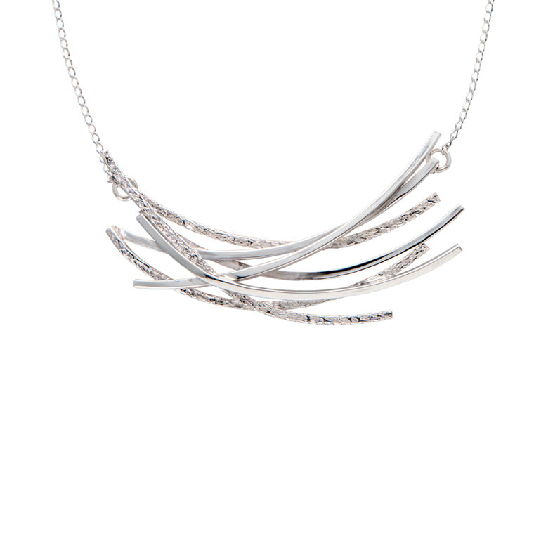 Chris Lewis Sterling Silver Tidal Necklace